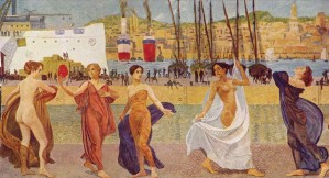 A group of women dancing